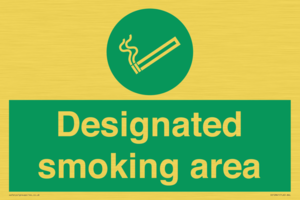 Designated smoking area